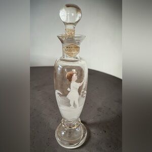 Mary Gregory Style Vintage Perfume Bottle